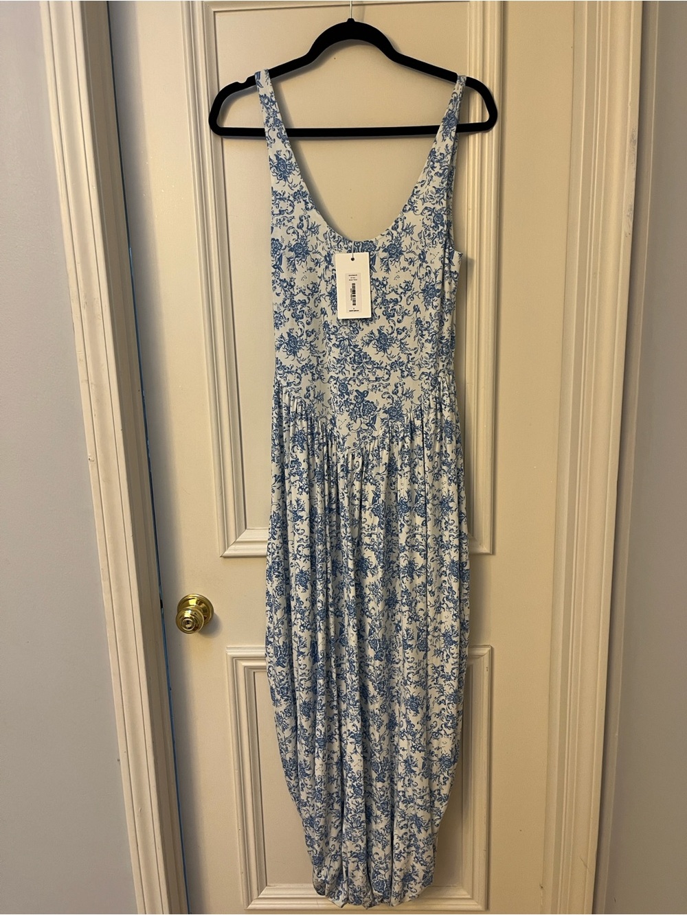 New Caroline Constas Toile Floral Maxi Dress